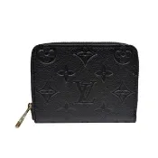 【Louis Vuitton 路易威登】M28797 Zippy 經典Monogram壓紋皮革拉鍊零錢包(黑色)