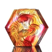 【琉璃工房】海天神行-舞錦繡  結婚禮物生日禮物入厝禮/(琉璃/禮物/玻璃/水晶/藝術品/擺飾/禮贈/企業)