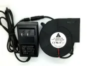 協貿國際日用品生活館 臺達渦輪風扇9733 12V 1.2A 2A電源適配器 柴火爐鼓風機 燒烤爐