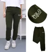 【RALPH LAUREN】小小馬 軍綠 Ralph Lauren 縮口褲 內裏毛巾布 青年版 棉褲 男女皆可 polo(1534 AR4)
