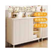 (店+)🛒 免打孔滑軌開放式櫃子遮擋簾 櫃子遮擋簾 陞級加厚遮擋簾 防塵簾 高溫定型 隔斷簾 衣櫃/鞋櫃/書櫃遮醜簾