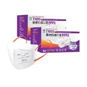【明基健康生活】怡安 FFP2/TN95雙認證 歐規N95等級 醫療防護五層立體口罩x2盒(20片/盒 單片包裝)