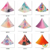 全球選品1館 生活百貨 ✅彩色彈力瑜伽吊床印花漸變色瑜伽館用加寬空中家用綢緞細肩帶吊繩