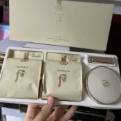 韓國 后 Whoo 拱辰享:美 奢華黃金氣墊套組 拱辰享氣墊 一盒三芯 唇膏 后氣墊粉餅 黃金奢華氣墊粉餅限量套盒13g