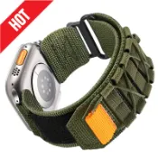 尼龍錶帶兼容 Apple Watch Ultra 49mm 45mm 44mm iWatch Series 8 7 5 