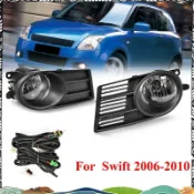 前保險槓霧燈霧燈罩帶燈泡 H11 開關線擋板,適用於 Swift 2006 2007 2008 2009 2010