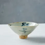 協貿國際日用品生活館 仿古瓷器 復古民國風格 青花文字斗笠碗 茶碗 飯碗 酒碗 古董古玩
