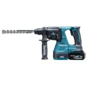 【MAKITA】18V 24mm充電式無刷鎚鑽  含集塵器  6.0Ah雙電套裝組 DHR242RGEW(DHR242RGEW)