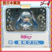 【日本直送】 Good Smile Company 黏土人角色歌唱系列 01 初音未來 雪初音 毛絨外套版 非比例 AB