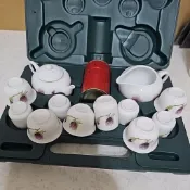 手提式  户外品茶組  茶壺  聞香杯x5，品茗杯x 5