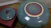 鈞窯 南瓜聚寶甕 花瓣形窯變鈞窯 茶甕 早期收藏 技術精湛 單一個 請把握 下標記結標