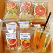 🎀爆款花茶🎀西柚青桔百香果茶凍幹水果茶金桔檸檬純果乾冷飲沖泡果茶多種口味