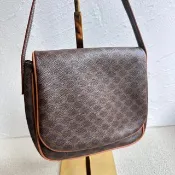中古包 Vintage Celine 棕花斜揹小方包