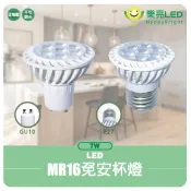 【樂亮】 免安杯燈 LED GU10 E27 杯燈型燈泡 7W 全電壓 ikea燈泡 MR16杯燈 投射杯燈 不可調光