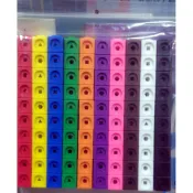 圖形連接塊 (2公分,10色,100pcs) 教具 QRcode產品說明 USL 遊思樂 圓洞連接方塊 建構積木