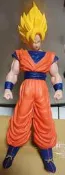 日版 稀有絕版品 2008年發售 七龍珠 超巨大 大膠 軟膠 黃髮 超2孫悟空 高42公分 景品 公仔 超3 DXF