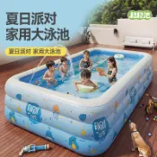 布拉格奇幻生活 充氣泳池｜嬰兒童充氣戲水池｜成人超大家用移動智能閃充游泳池｜戶外批｜BLG68201
