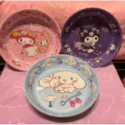 ［正版授權］特價，日式仿瓷三麗鷗庫洛美樂大耳kitty小叮噹美耐皿大盤子，耐熱防燙、不可微波