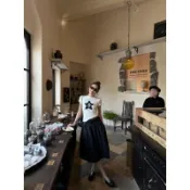 【AMUU】鬆弛感 芭蕾風 A字 半身中裙 加寬腰封 修飾腰身 蓬鬆大裙擺 飄逸 日常休閒 通勤 約會 氣質下裝
