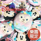 『 單位日貨 』2017 香港正版 迪士尼樂園 復活節限定 雪莉玫 米妮 雙面 絨毛 手機包 收納包