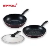 【韓國HAPPYCALL】TINUM IH鑽石不沾鍋具3件組