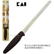 asdfkitty可愛家精品店 asdfkitty*貝印 Bready ONE三段波紋不鏽鋼麵包刀-22公分-切吐司.法國麵包-日本正版商品
