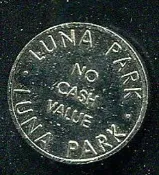 【國際】美國Luna Park（露娜公園）代幣，如圖#202131