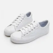 [正品][女款] 美國 Keds Crew Kick 75 皮革休閒鞋 百搭 皮革小白(24.5)(US 7.5)