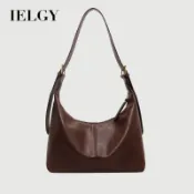 IELGY 大容量托特包 女時尚復古單肩斜挎質感餃子包