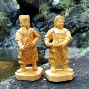 爆款熱賣&免運&木雕黃太尉陳欽差十三太保黃楊木手工立體保平安廣澤尊王護法雕像