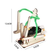 🌈DIY 科學實驗小製作DIY跑步機器人兒童教具電動創意學生發明創意器材