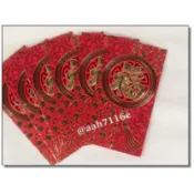 批發新年紅包袋-大福系列二(6入) 燙金打凸 年節開運 禮金袋 開市招財 板橋發貨 花語人造花資材園藝用品婚禮小物