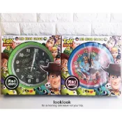 【全新日本景品】迪士尼玩具總動員 三眼怪 巴斯光年 夜光時鐘 後揹水槍 復古懷錶 後背包 手持風扇 模型