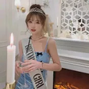 【歡樂打鐵】生日禮儀帶 生日肩帶 小女孩公主背帶布條 韓國ins風 生日派對裝扮變裝道具 小紅書 網紅拍照打卡道具