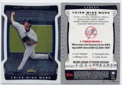 台灣之光王建民 2009 Topps Finest Chien-Ming Wang #40