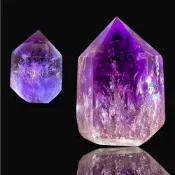 (店+)👑 紫黃晶 水晶柱 紫水晶 骨幹柱 (手工打磨) 紫晶骨幹 彩虹光 紫黃晶柱 紫水晶柱 紫晶柱 水晶柱