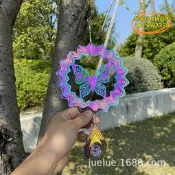 【台灣現貨】✅15釐米風旋轉器wind spinner 戶外不鏽鋼彩色蜂風轉 3d風鈴組