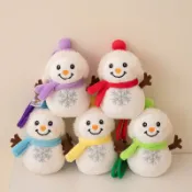 全球選品1館 生活百貨 卡通聖誕雪人玩偶毛絨玩具可愛冬天公仔布娃娃陪伴聖誕節禮物
