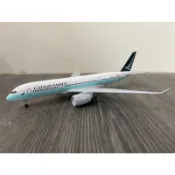 【壓箱寶玩具】現貨1:400國泰航空空中巴士A350-900 金屬飛機模型 含起落架 展示架