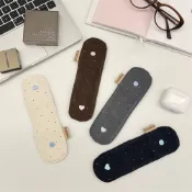 Polka Dot Wool 數據線收納盒、耳機線收納盒、充電線收納盒和收納夾