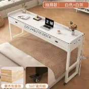 懶人書桌 抽屜款書桌 170/200cm可移動床上桌 多功能桌子 梳妝臺 床上一體桌 雙層懶人移動書桌