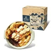 【林聰明】林聰明禮盒組_經典沙鍋菜湯底2100g+鰱魚肉100g(含運;年菜;鍋物;CAT)
