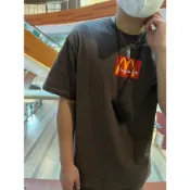 【Survive 3XL】Travis Scott 聯名 麥當勞T 泡膠 立體LOGO 情侶T 男女裝 寬鬆 大尺碼