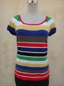 楹 ~ 正品 iROO 彩色橫紋 針織衫  size: 40