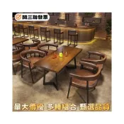 (店+)工業風酒吧卡座沙發組 咖啡廳燒烤店西餐廳音樂餐吧清吧酒館桌椅組合
