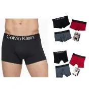 【CALVIN KLEIN】寬版褲頭 內褲 CK 3件盒裝 短版 男內褲 大字款 Calvin Klein 大標 環保 四角褲(1355HP2)