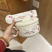 免運🔥Hello Kitty便當盒 造型/雙層/不鏽鋼多款可選 凱蒂貓餐盒 可提式隔熱 野餐必備 卡通貓不鏽鋼泡麪帶蓋
