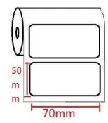 70mm*50mm*1000張 合成熱感貼紙 PE