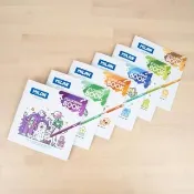 【MILAN】童趣著色本3入組_世界系列(奇幻世界/交通工具/星際小小兵)