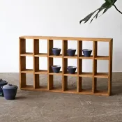 木島BOKTO || 實木 || 多格櫃 茶杯收納櫃 展示櫃
